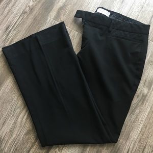 Black bootcut dress slacks